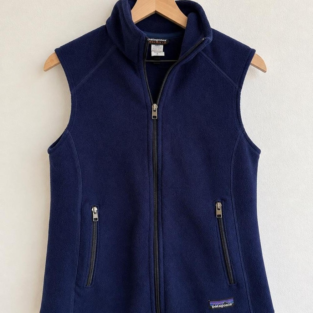 Patagonia Synchilla Fleece Vest Classic Navy Gorpcore Outdoor Hiking 2014 Medium
